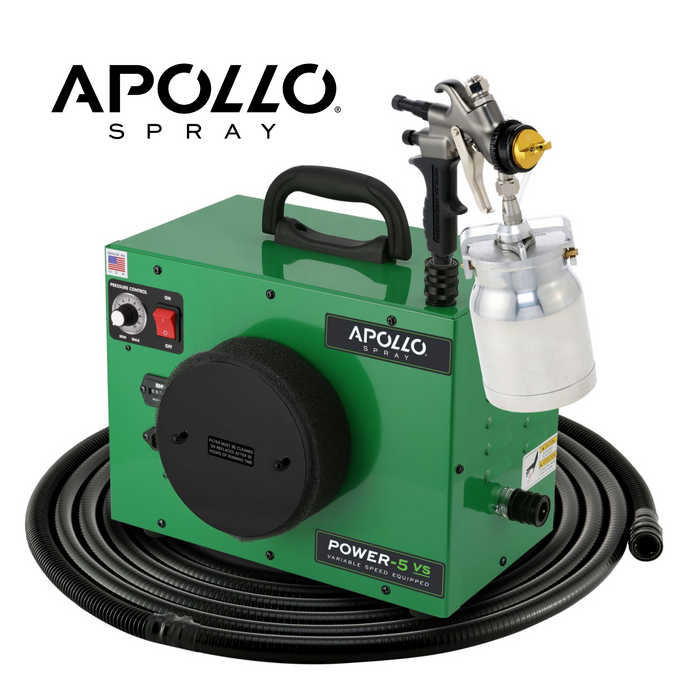 POWER‐5‐VS Turbine with 7700QT spray gun, 32' flexible air hose and accessories - 44 Marketplace