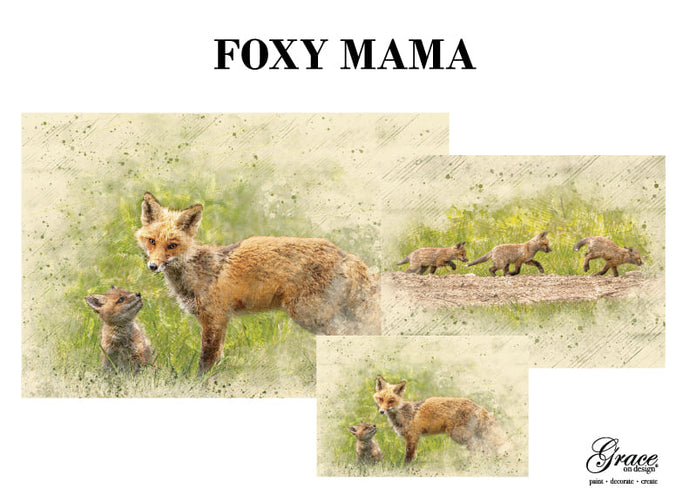 Foxy Mama Decoupage Pack