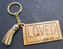 Bible verse key chains with tassel