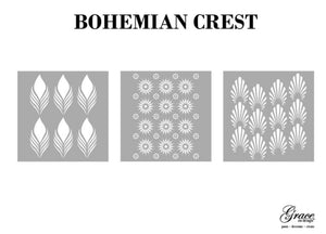 Bohemian Crest Stencil Pack